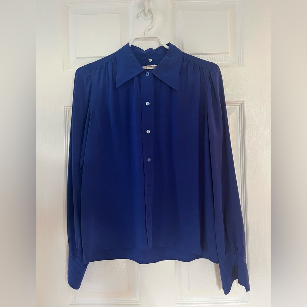 Saint Laurent Blue Casual Button Down Shirt